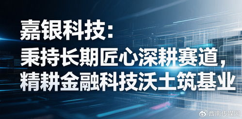 嘉银科技 秉持长期匠心深耕赛道，精耕金融科技沃土筑基业